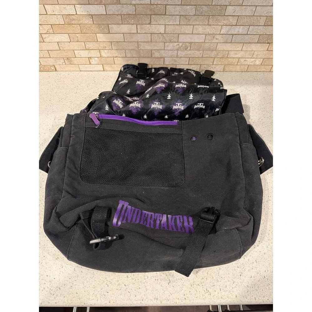 WWE Undertaker Messenger‎ Laptop Bag Purple Black